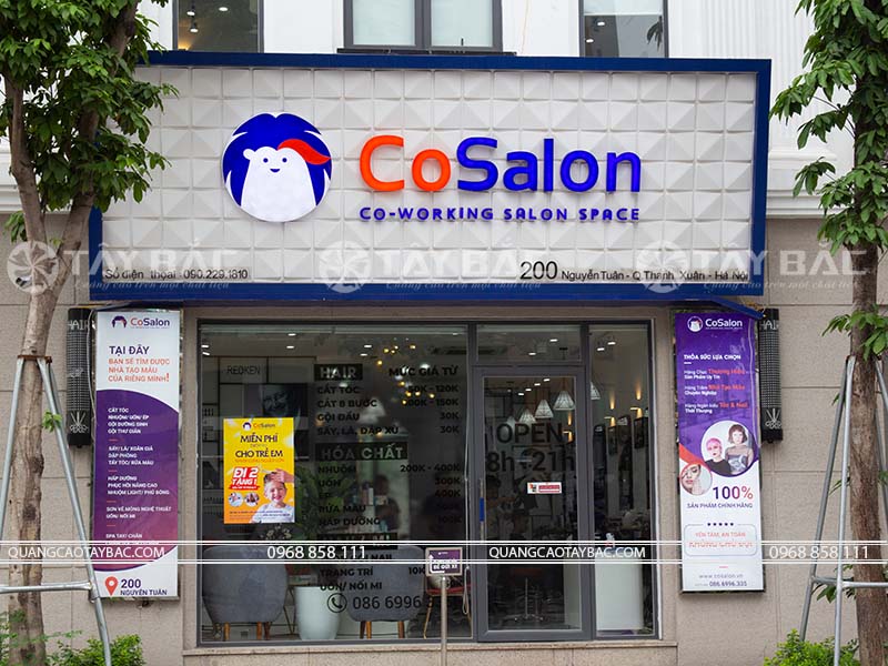 Biển quảng cáo salon tóc Cosalon