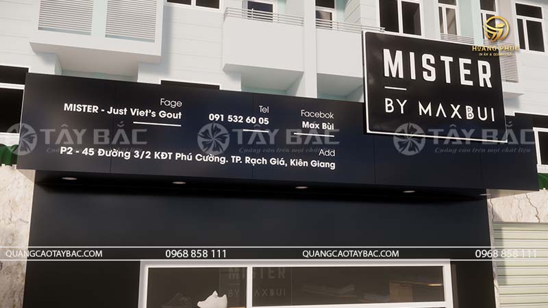 Biển quảng cáo shop giầy Maxbui