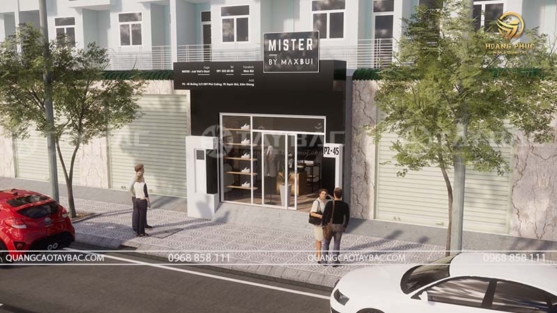 Biển quảng cáo shop giầy Maxbui