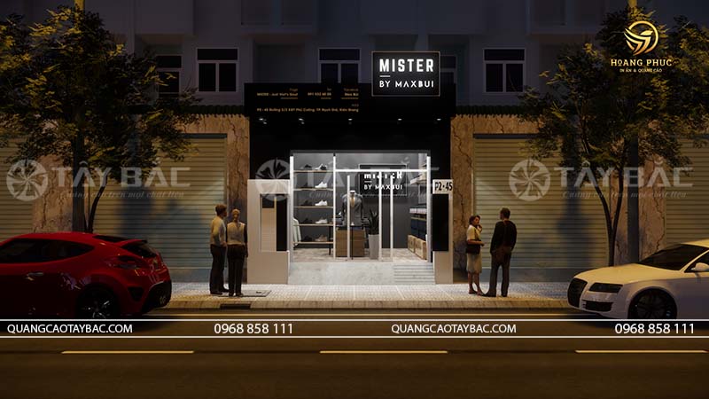 Biển quảng cáo shop giầy Maxbui