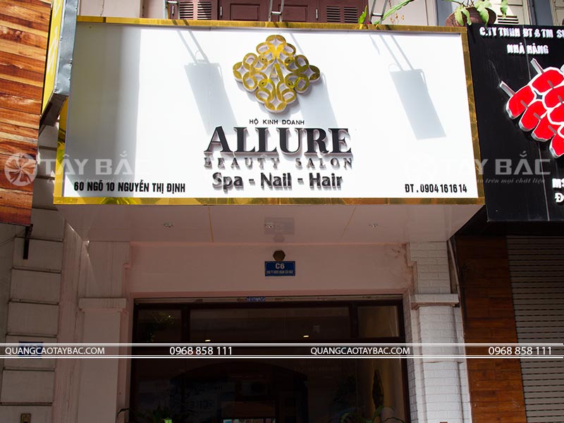 Biển quảng cáo spa Allure