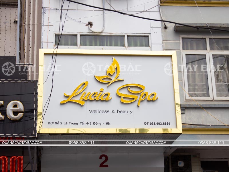 Biển quảng cáo spa Lucia