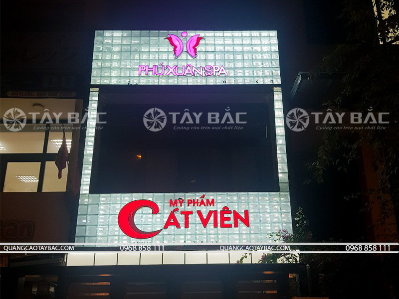 Biển quảng cáo thẫm mỹ viện Cát Viên