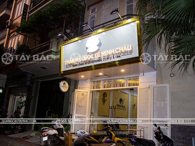 Biển quảng cáo thẫm mỹ viện Minh Châu