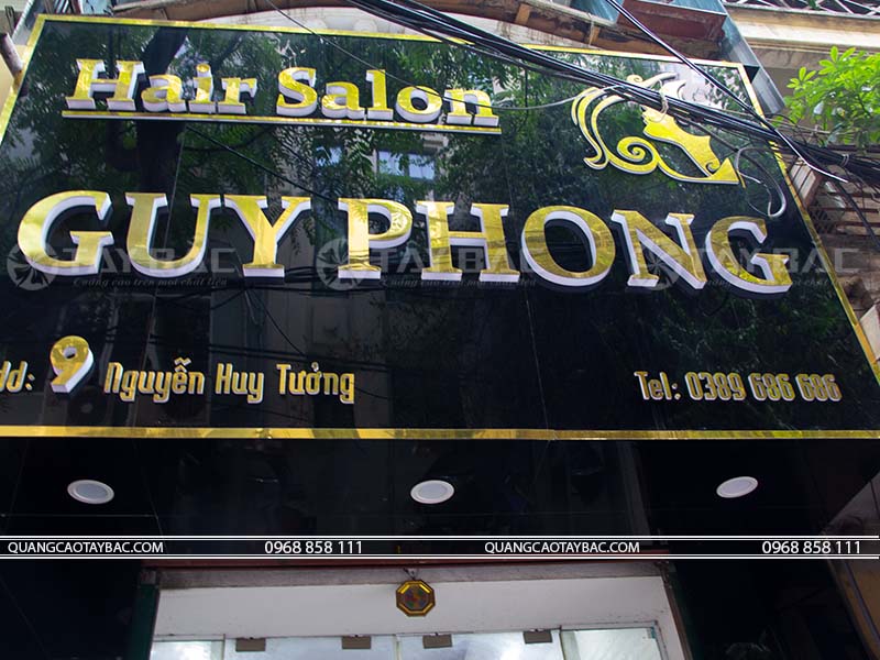 Biển quảng cáo tóc Guy Phong