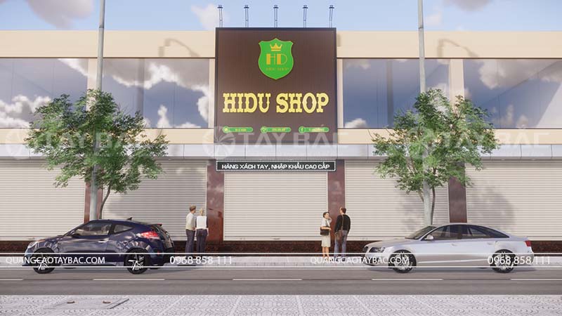 Biển quảng cửa hàng Hidu shop