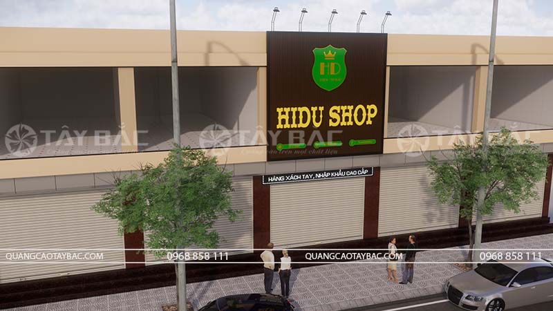 Biển quảng cửa hàng Hidu shop