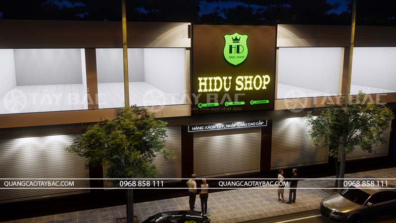 Biển quảng cửa hàng Hidu shop