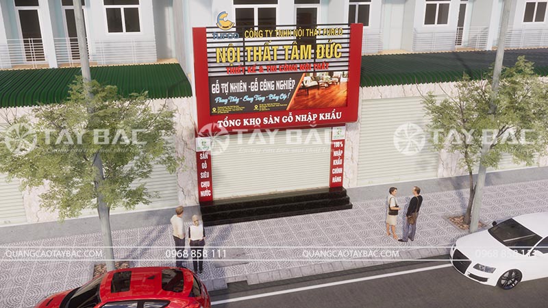 Biển quảng cáo nội thất đồ gỗ Tâm Đức