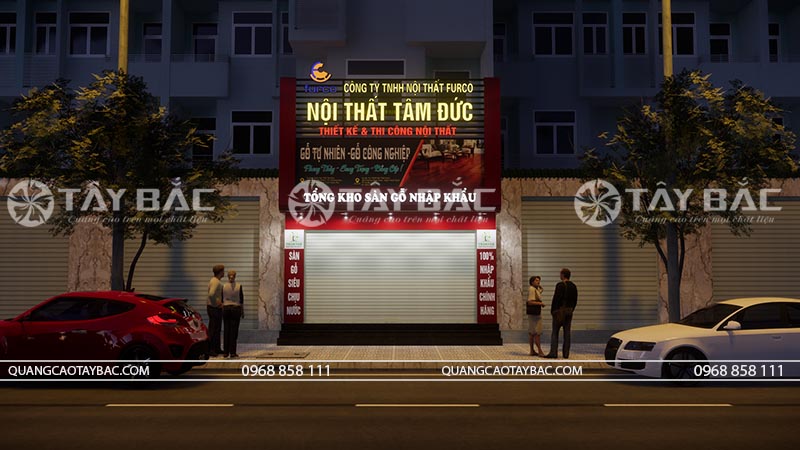 Biển quảng cáo nội thất đồ gỗ Tâm Đức