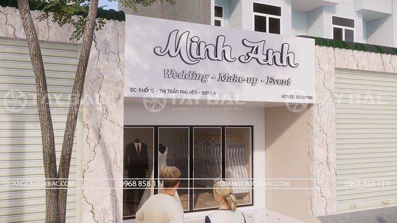 Biển quảng cáo trang điểm Minh Anh