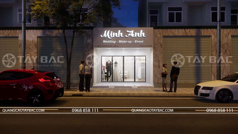 Biển quảng cáo trang điểm Minh Anh