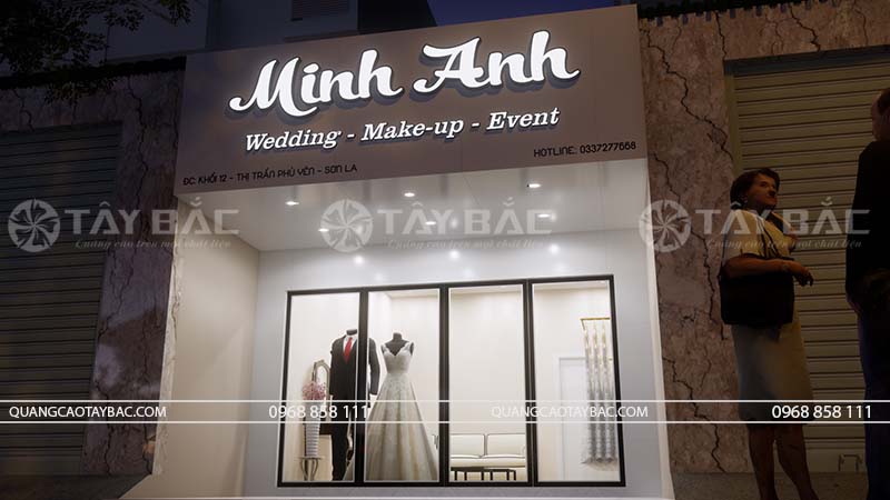 Biển quảng cáo trang điểm Minh Anh