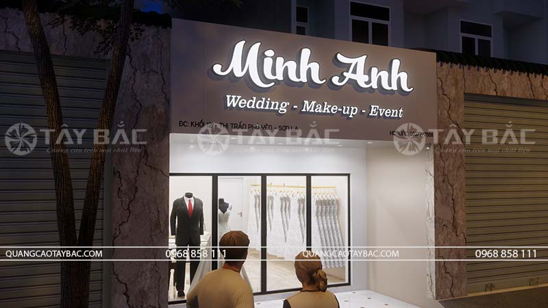 Biển quảng cáo trang điểm Minh Anh