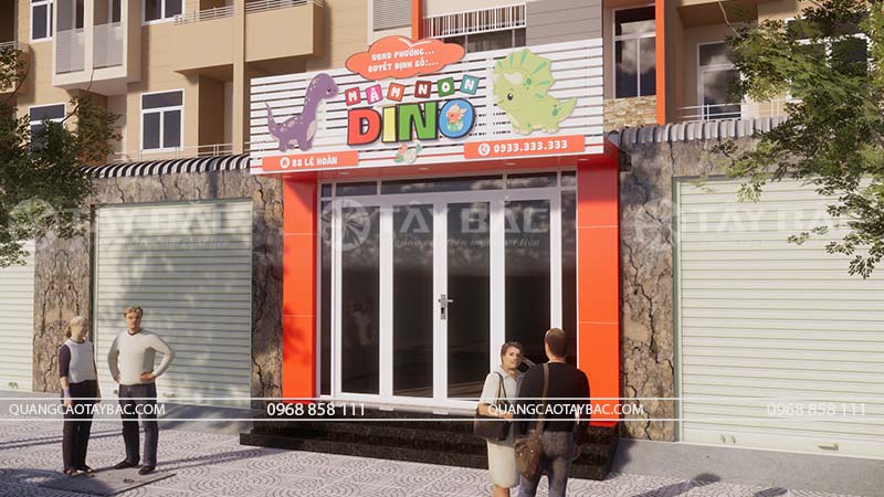 Biển quảng cáo trường mầm non Dino