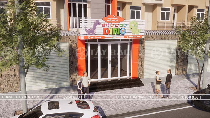 Biển quảng cáo trường mầm non Dino