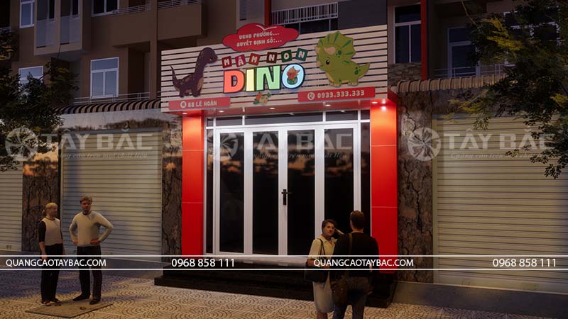 Biển quảng cáo trường mầm non Dino