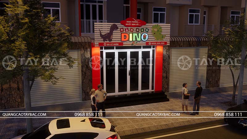 Biển quảng cáo trường mầm non Dino