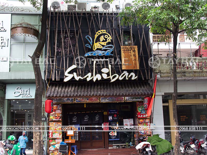 Biển nhà hàng Sushibar