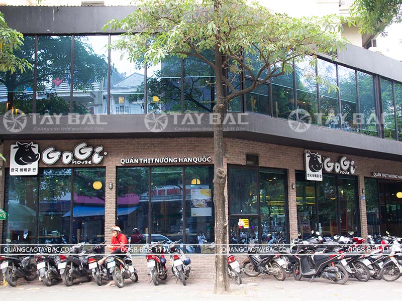 Biển nhà hàng nướng Gogi