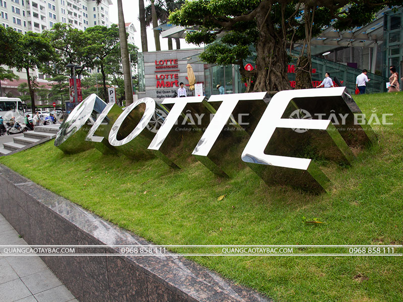 bộ chữ tòa nhà Lotte