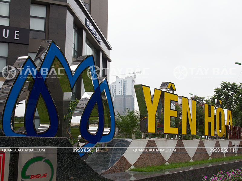 Bộ chữ tòa nhà Yên Hòa