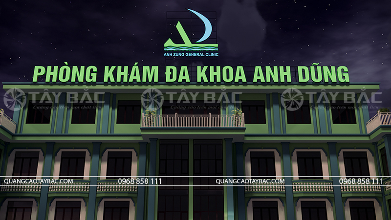 Biển hiệu Đa khoa Anh Dũng