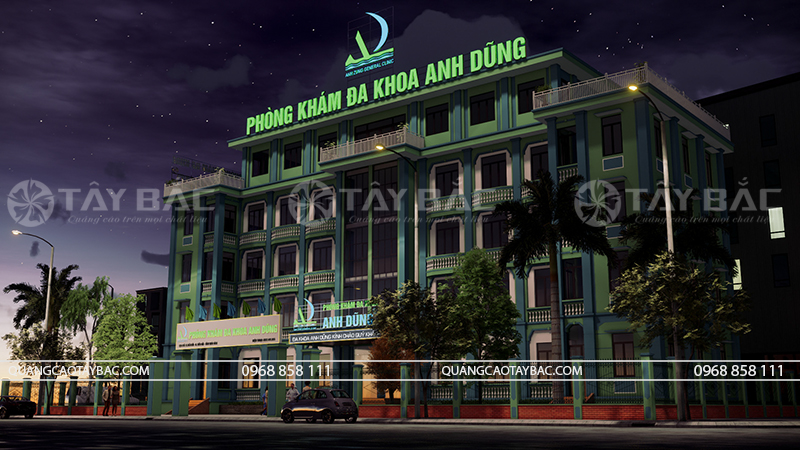 Biển hiệu Đa khoa Anh Dũng