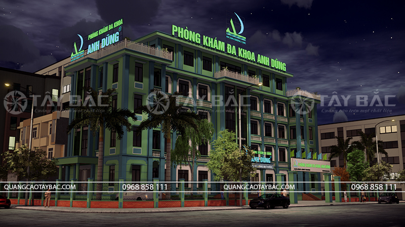 Biển hiệu Đa khoa Anh Dũng