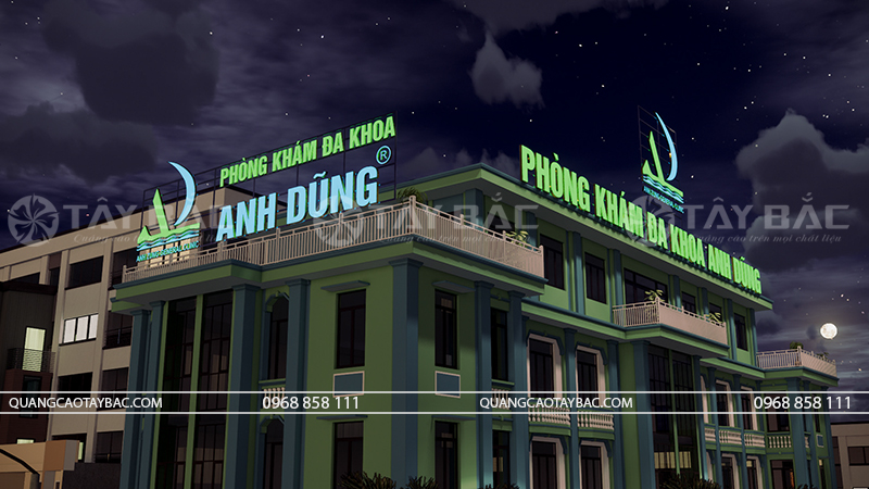 Biển hiệu Đa khoa Anh Dũng