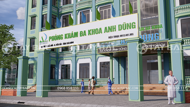 Biển hiệu Đa khoa Anh Dũng