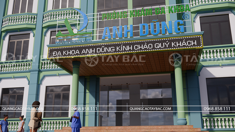 Biển hiệu Đa khoa Anh Dũng