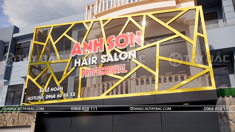 Biển quảng cáo salon tóc Anh Sơn