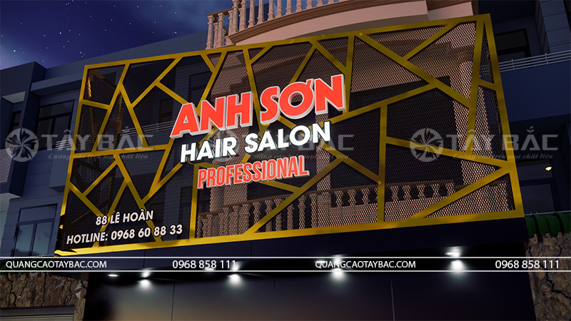 Biển quảng cáo salon tóc Anh Sơn