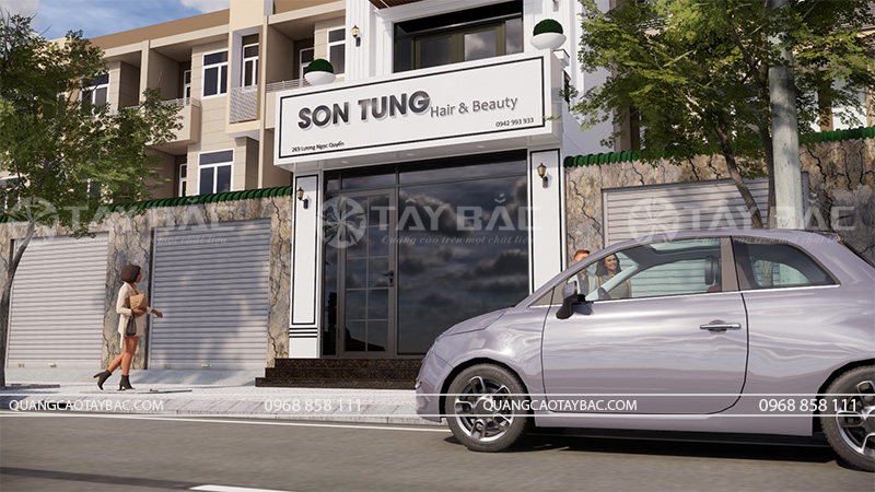 Biển quảng cáo tóc Sơn Tùng Hair