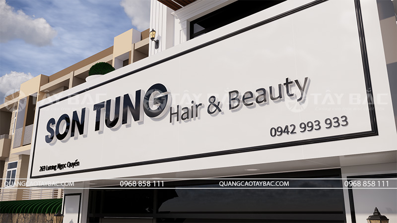 Biển quảng cáo tóc Sơn Tùng Hair