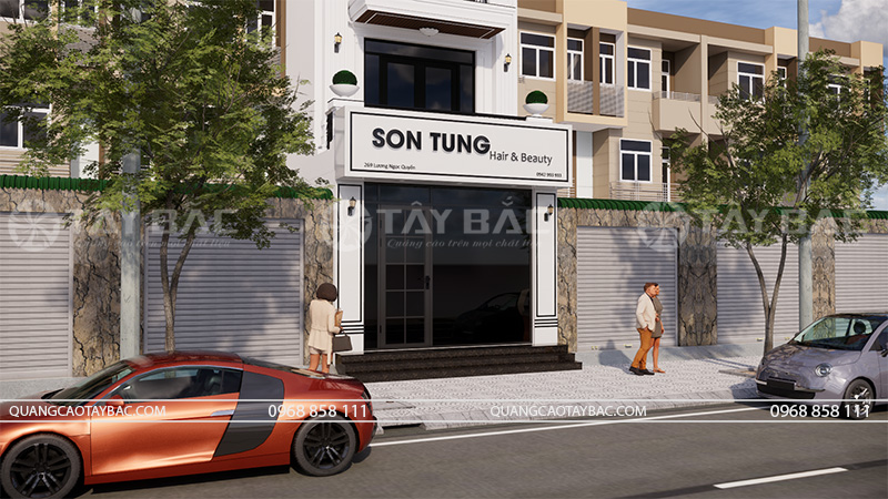 Biển quảng cáo tóc Sơn Tùng Hair