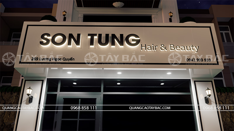 Biển quảng cáo tóc Sơn Tùng Hair
