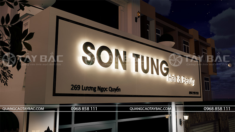 Biển quảng cáo tóc Sơn Tùng Hair