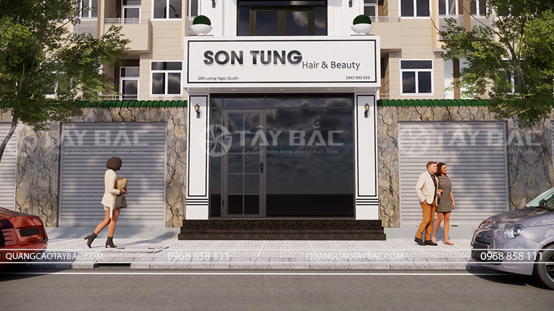 Biển quảng cáo tóc Sơn Tùng Hair