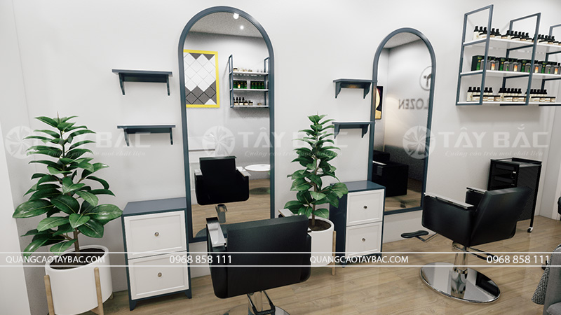 Thiết kế thi công nội thất salon tóc Lozen