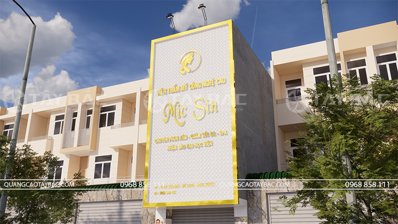 Biển quảng cáo thẫm mỹ viện Mic Sin