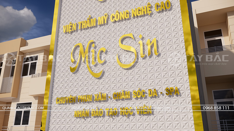 Biển quảng cáo thẫm mỹ viện Mic Sin