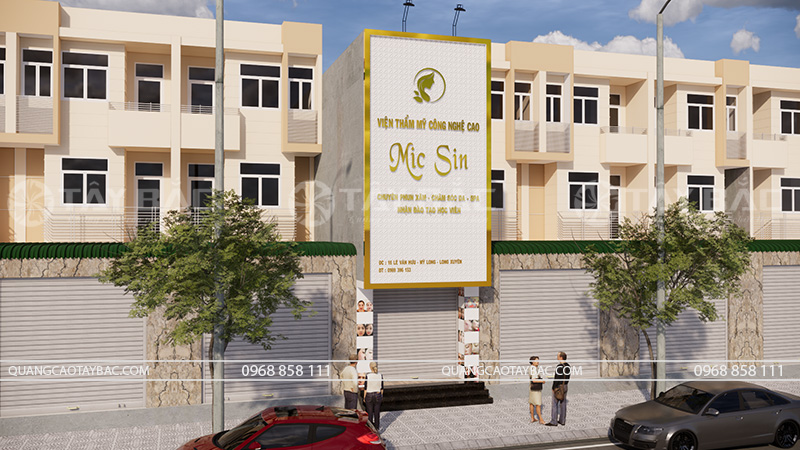 Biển quảng cáo thẫm mỹ viện Mic Sin