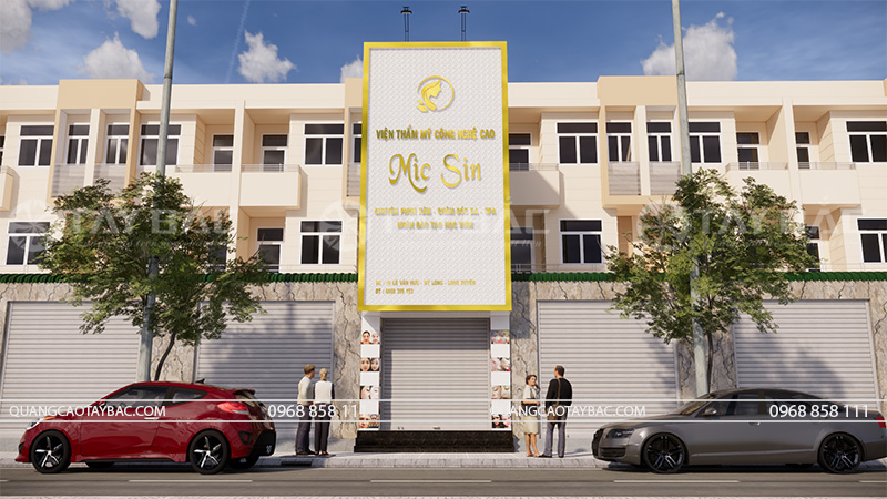 Biển quảng cáo thẫm mỹ viện Mic Sin