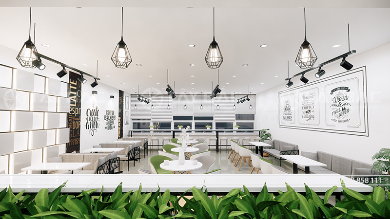 Thiêt kế thi công cửa hàng coffee Club LG