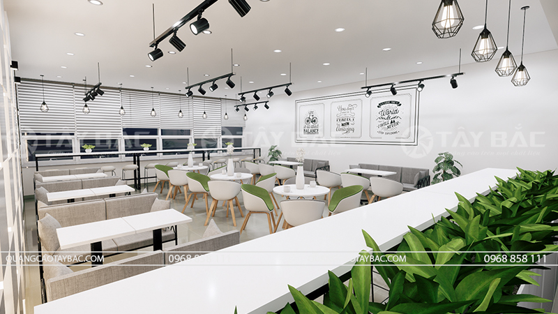 Thiêt kế thi công cửa hàng coffee Club LG