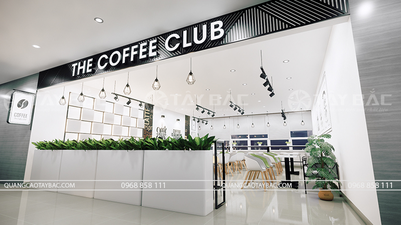 Thiêt kế thi công cửa hàng coffee Club LG