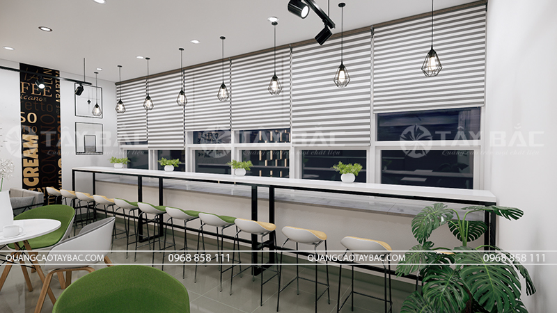 Thiêt kế thi công cửa hàng coffee Club LG