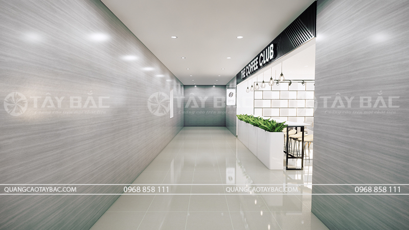 Thiêt kế thi công cửa hàng coffee Club LG